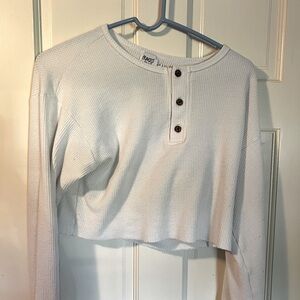 White, Princess Polly cropped long sleeve